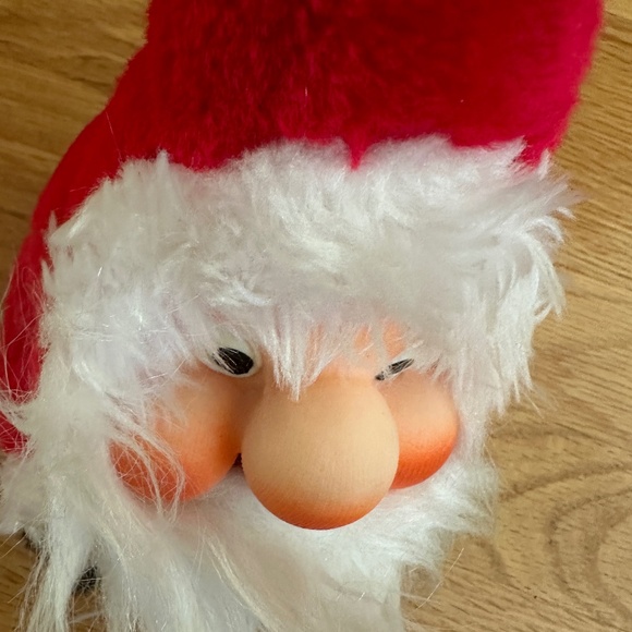 Rennoc Corporation 1984 Rubber Faced Plush Santa Gnome Vintage - Picture 11 of 13